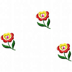 Flowers And Tree Embroidery Design 7 Flowers And Tree Embroidery Design 7